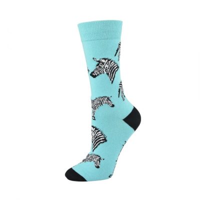  Womens Zebra Bamboo Sock